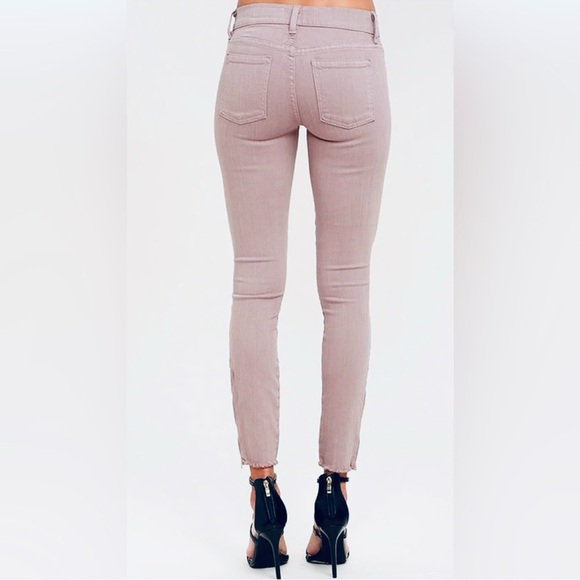 Pistola Pink🌸Audrey Vintage Cutoff Distressed Mid Rise Skinny Jeans 26W - Picture 5 of 8